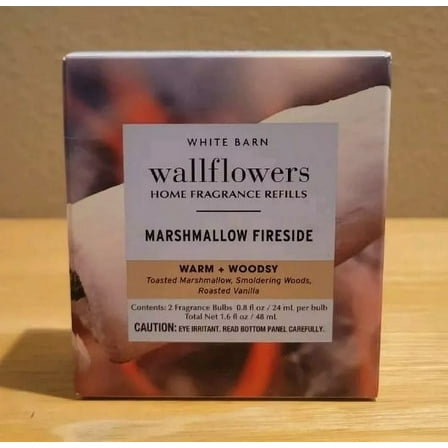 Bath & Body Works Marshmallow Fireside Wallflowers 2-Piece with 2 Bulbs, 0.8 Fl Oz, 2 Count