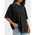 thumbnail image 4 of Womens Tops Short Sleeve Shirts Summer Comfy Crew Neck T-Shirt, 4 of 4