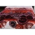 thumbnail image 4 of DaDa Bedding Paisley Dreams Floral Burgundy Mink Fleece Flannel Throw Blanket (XY0025), 4 of 8