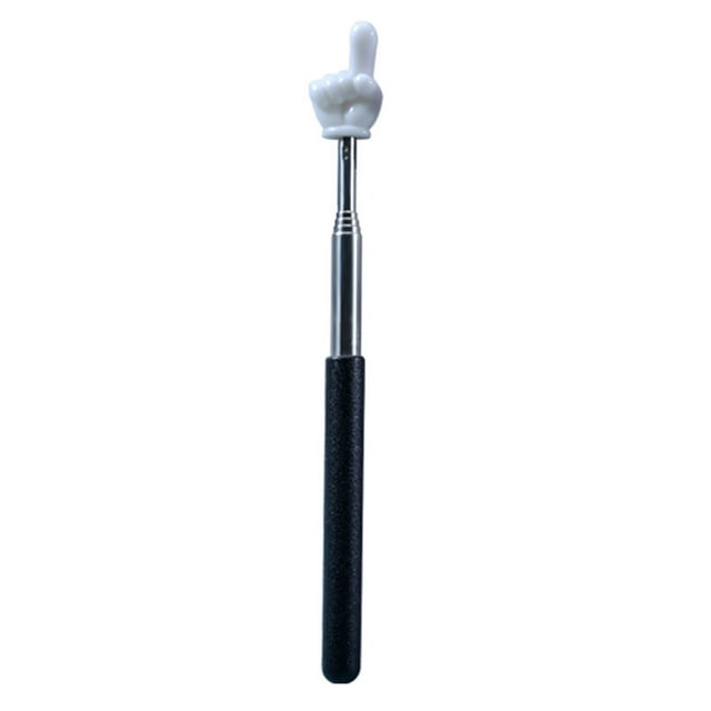 CSChome Pointeur Compact pour Enseignant Télescopique - Mini Pointeur Portable Antidérapant en Forme de Doigt, Présentateur de Tableau Noir Multifonctionnel