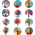 thumbnail image 1 of 12-Pack Butterfly Fridge Magnets 3D Glass Message Board Office Magnets Set Vintage Butterfly Small Refrigerator Magnets Decorative Tree, 1 of 5