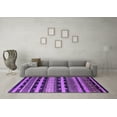 thumbnail image 3 of Ahgly Company Indoor Square Solid Purple Modern Area Rugs, 7' Square, 3 of 4