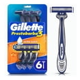 thumbnail image 1 of Rastrillo Gillette Prestobarba3 con 3 hojas, para rasurar la barba al ras, 6 pzas, 1 of 4