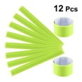 thumbnail image 2 of CIMAXIC 12 Pcs Bracelets en PVC Bandes de Poignet pour Course de Nuit Bracelets Réfléchissants pour Marche Randonnée Jogging (Vert Fluorescent), 11.81"X1.18"X0.04 Pouces, 2 of 5