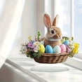 thumbnail image 4 of YingYouFu Easter 2D Acrylic Table Decoration Bunny Shape Stand for Home Living Room Bedroom Festive Centerpiece, 4 of 6