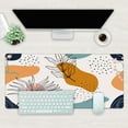 thumbnail image 2 of Desk Mat, Boho Abstract Leaves Extended Gaming Mouse Pad Large, 35.4"x15.7" Big Mouse Pad with Non-Slip Base and Stitched Edge, Long Computer Keyboard Mouse Mat for Home Office Work, 2 of 6
