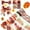 B, variant on Monebena 4 Rolls Fall Pumpkin Craft Ribbons for Wreath Bows, 2.5"×5 Yards Thanksgiving Wired Edge Ribbons Orange Burlap Ribbon Autumn Leaves Wired Ribbons for Crafting Sewing DIY Crafts Supplies M01