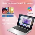 thumbnail image 3 of DELL 14 DC14255 14" FHD+ Business Laptop, AMD Ryzen AI 5 330, 32GB DDR5, 1TB SSD, W11H, Silver, 3 of 6