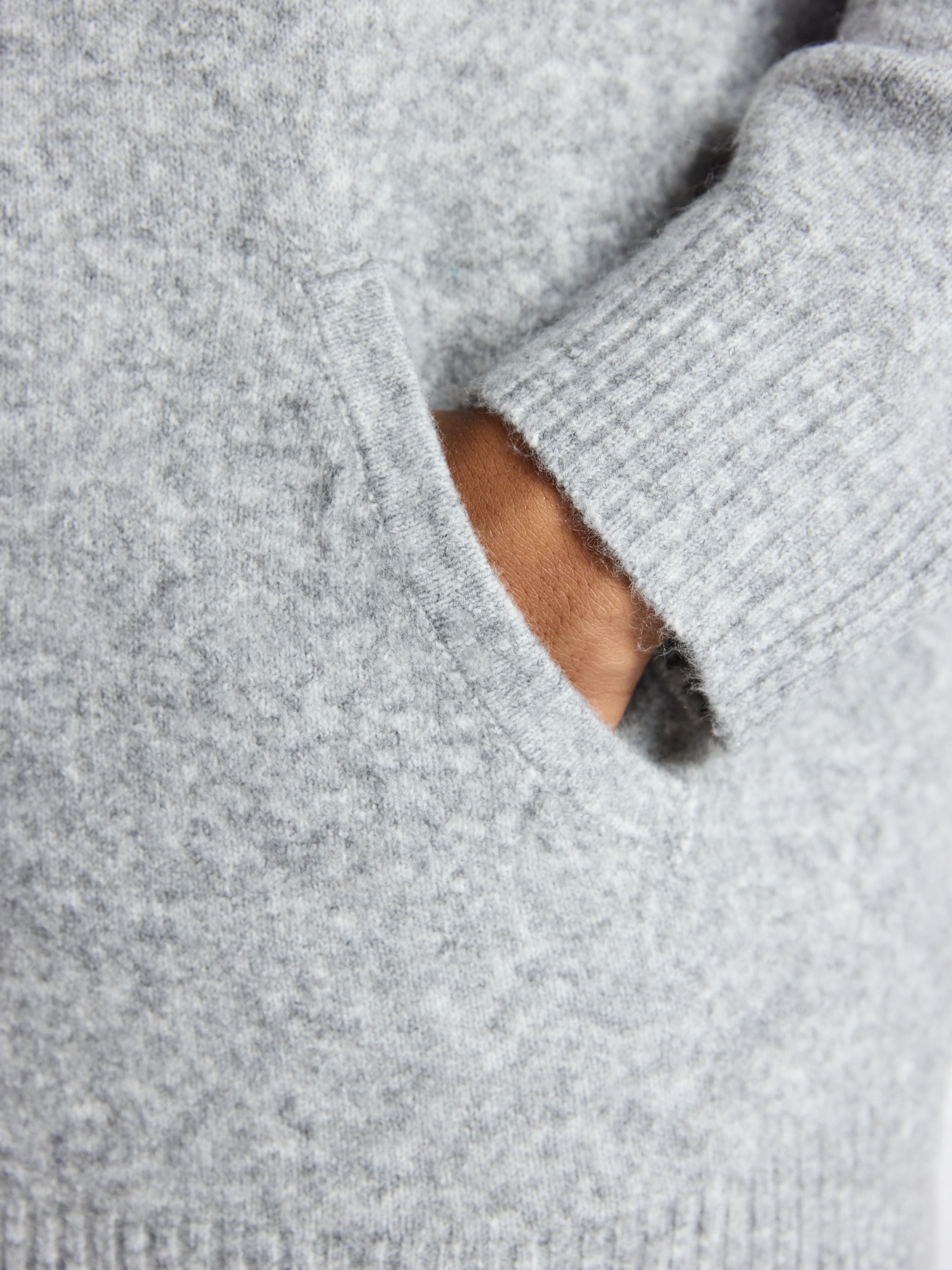 No Boundaries Brushed Hooded Sweater with Long Sleeves, Midweight, Men's & Big Men's XS-3XL