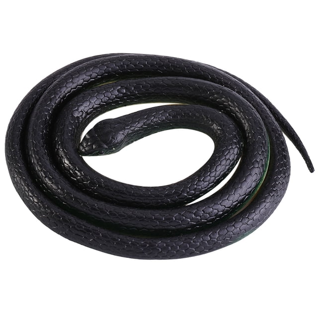 1 pieza de serpiente de goma suave realista de 130 cm de largo, accesorio para jardín, divertido juguete de broma, regalo popular