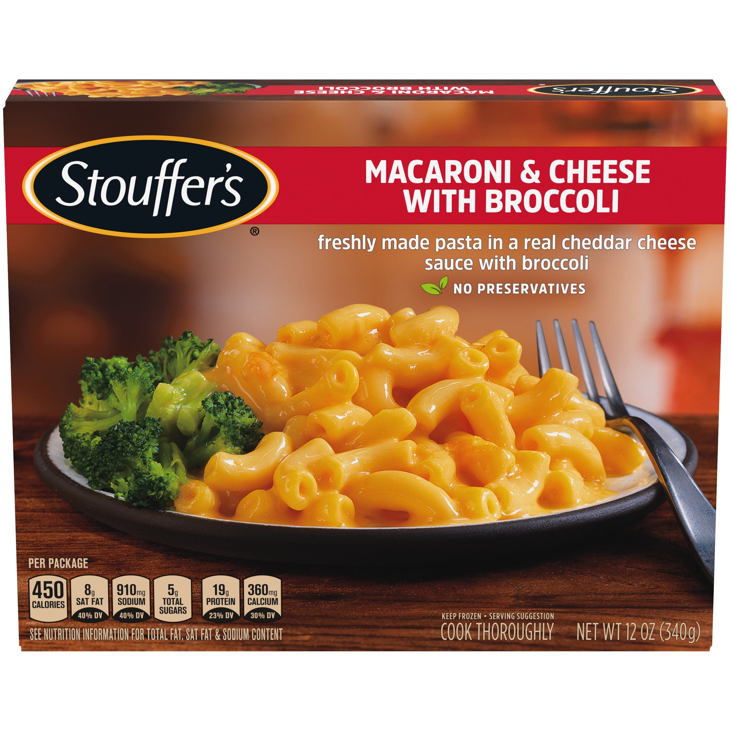 STOUFFER'S Macaroni & Cheese With Broccoli 12 Oz. Box - Walmart.com ...