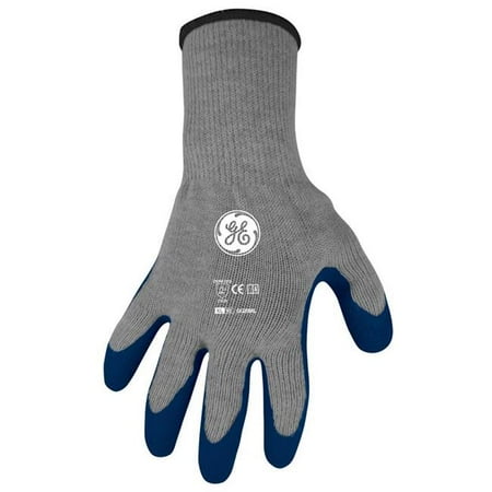 

General Electric 7013326 Unisex Crinkle Dipped Gloves Blue & Gray - Extra Large - Pack of 2