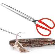 14.5 Inch Reptile Feeding Tongs,Happon Snake Feeding Tongs, Anti-Skid Extra Long Tweezers for Ball Python,Fish Aquariums, Reptiles Snakes, Tank Accessories Terrarium Supplies