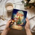thumbnail image 3 of Merry Christmas Basset Hound Santa Hat Xmas Tree Winter Holiday Spiral Bound Journal Bassets Dog Breed Lovers Gifts Idea 5x7in Spiral Notebook - 01013, 3 of 5