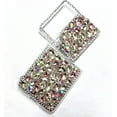 thumbnail image 3 of Case for Galaxy Z Flip 3 5G,Galaxy Z Flip 3 5G Case,3D Handmade Sparkle Stunning Stones Crystal Diamond Bling Glitter Phone Case for Samsung Galaxy Z Flip 3 5G (2021)(Pink/Color), 3 of 4