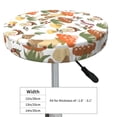 thumbnail image 4 of Haiem Mushrooms Cushion Round Bar Chair Seat Cover Bar Chair Cushion Covers Elastic Washable Bar Chair Cover,Protects from Scratches and Stains-12 inch, 4 of 7