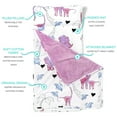 thumbnail image 3 of JumpOff Jo Standard Toddler Nap Mat Sleeping Bag for Preschool, 43 x 21 in - Pink Dino, 3 of 6