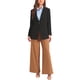 thumbnail image 2 of Saco de traje de negocios INSPIRE CHIC para mujeres con cuello de solapa y un botón color negro M, 2 of 6