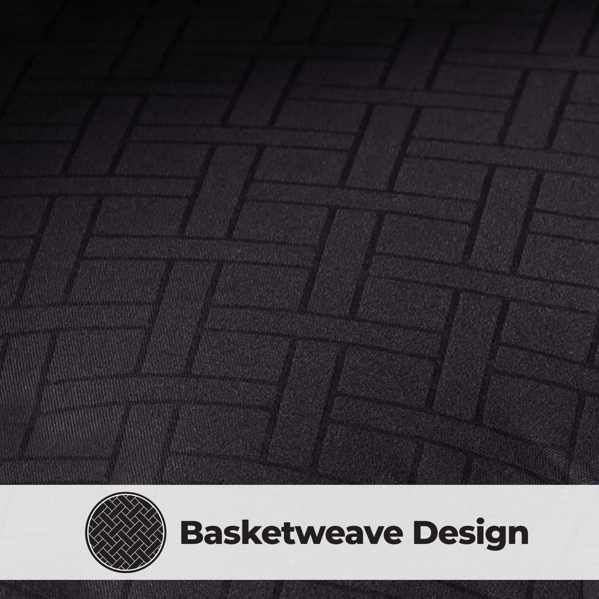 Superior Basketweave Plush Down Alternative Comforter, Twin XL, Black
