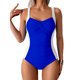 thumbnail image 1 of Traje de Baño sin Mangas con Cuello en V Empujado Acolchado con Control Abdominal, Trajes de Baño de Bikini de Tamaño Más Grande para las Vacaciones en la Piscina de la Playa, 1 of 6