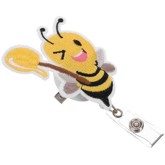 KAKOWELY Badge Holder Cute Name Tag Holding Plastic 1Pcs 7.8x5.8cm