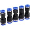 thumbnail image 1 of Straight Union Two Way Coupler, Push To Connect Fittings High Pressure Resistant For Industrial Automation, Compatible With Polyethylene Nylon And Pu Card Sleeve, 1 of 5