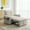 Off-White, variant on Convertible Sleeper Sofa Bed with 3-in-1 Design, Adjustable Backrest and Charging for Living Room