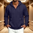 thumbnail image 2 of Urbanix Hoodie for Men Basic Full Zip Long Sleeve Drawstring Hooded Jacket Comfy Lined Sweatshirts Outdoor Work Clothes with Pockets, 2 of 5