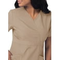 thumbnail image 3 of Sivvan Women's Scrub Set - Multi Pocket Cargo Pants & Stylish Mock Wrap Top (Available in 15 Colors), 3 of 6