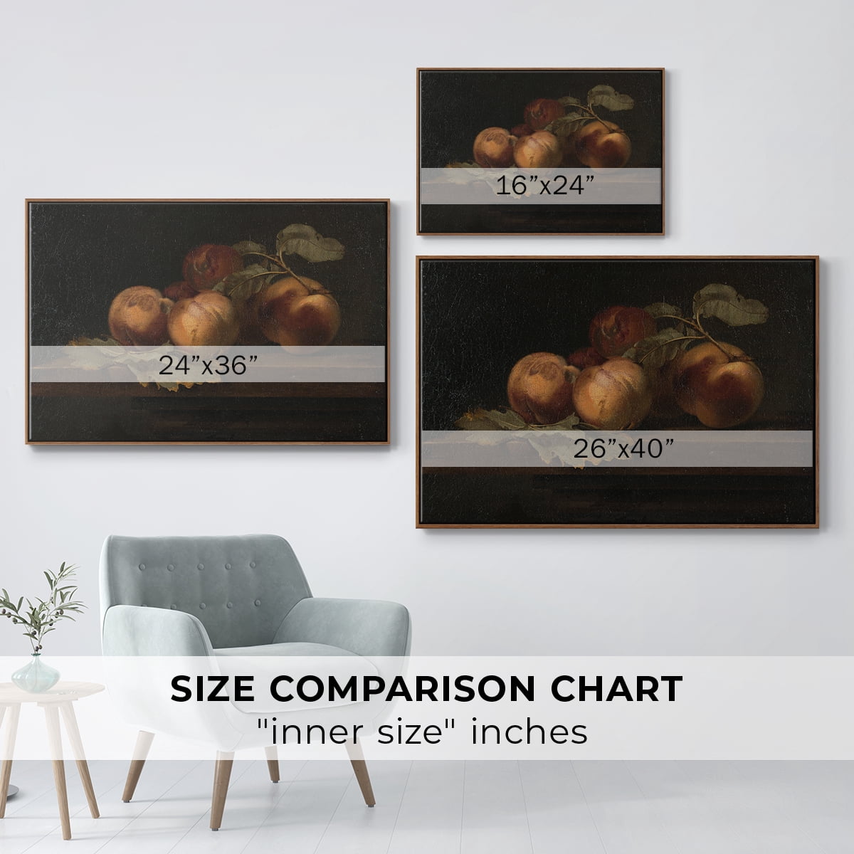 Vintage Botanical Print-LXXIX By Wexford Home Framed in Walnut Wood Gallery Wrapped Canvas 25 in. x 37 in.