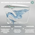 thumbnail image 3 of Yulika Elongated one-piece Smart Toilet with Bidet And Soft Closing Seat, Auto Dual Flush, UV-LED Sterilization, Heated Seat, Warm Water and Dry,Remote control, 3 of 15