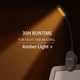 thumbnail image 3 of Luz Ámbar + Luz De Libro Ámbar Para Regalar - Bloqueo De Luz Azul - Luz De Lectura Nocturna. Recargable. 1600K Para Leer En La Cama Por La Noche. Perfecto Como Luz Kindle Para Regalo Y Luz Led Para Li, 3 of 7
