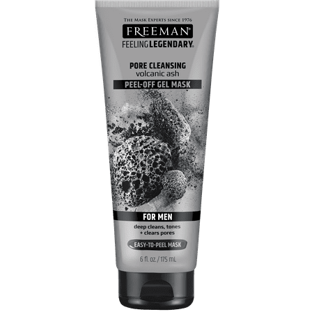 Freeman Feeling Legendary Volcanic Ash Peel-Off Gel Mask for Men, 6 Fl. Oz.