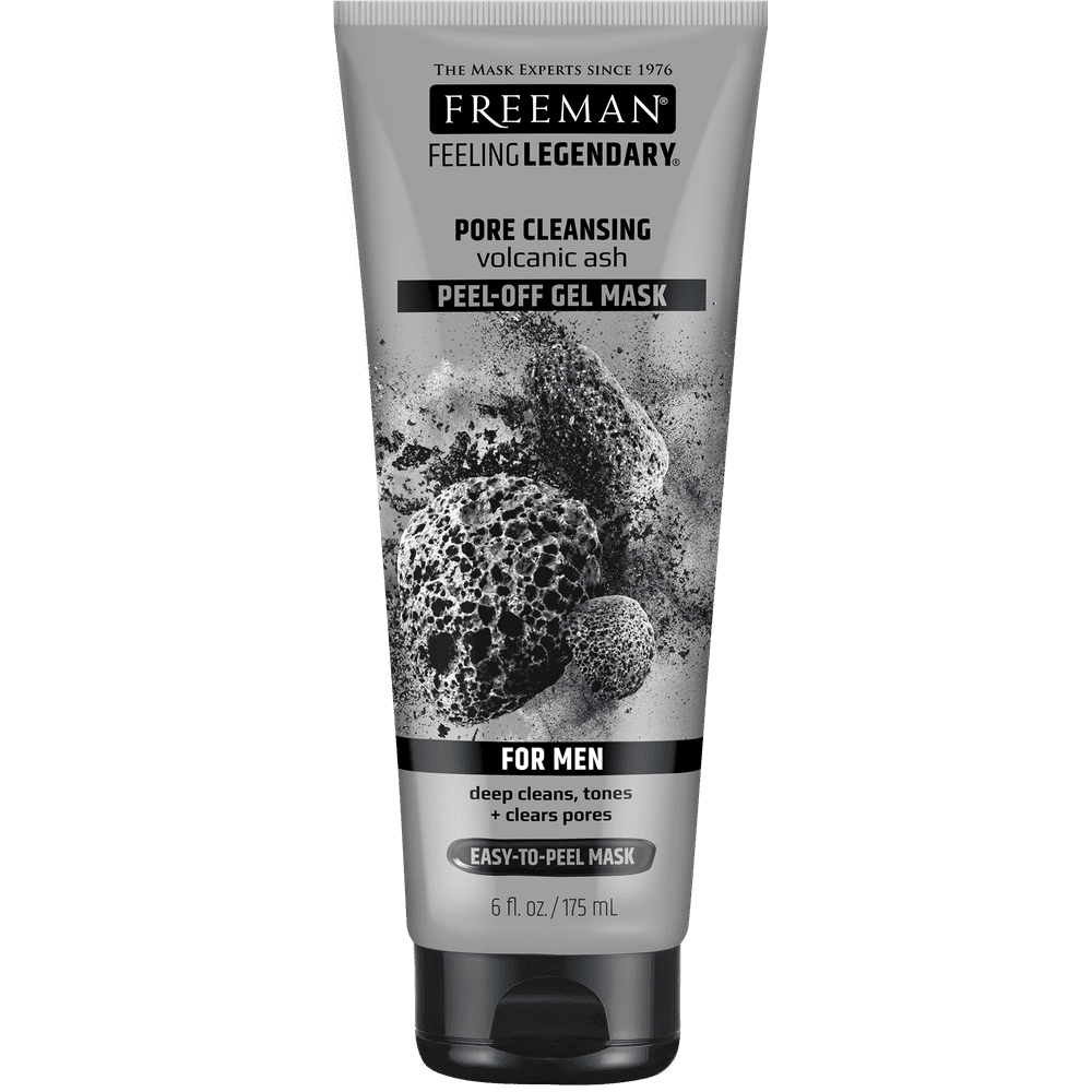 Freeman Feeling Legendary Volcanic Ash PeelOff Gel Mask for Men, 6 Fl