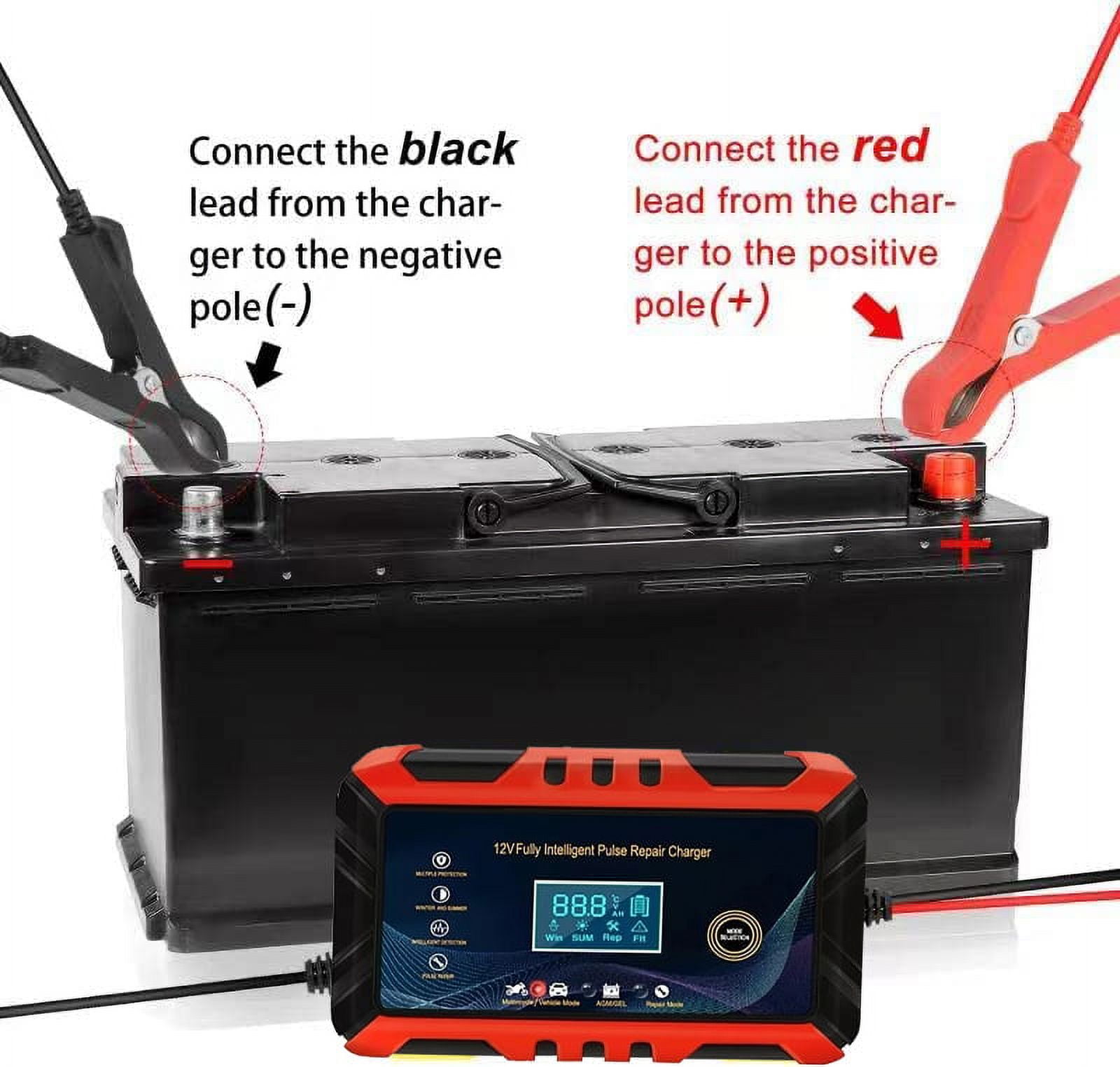 woerma Smart Charger WMC-12V6A 6 Amps 12V Fully Automatic Automotive Battery Charger
