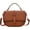Cognac Brown, variant on Crossbody Bag for Women, Small Flap Saddle Purse with Top Handle, Vegan Leather