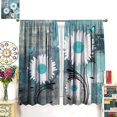 thumbnail image 3 of Rustic Daisy Window Curtains,Farmhouse Floral Flowers Retro Farm Style Living Room Bedroom Kitchen Bathroom Home Decor Blackout Drapes W84xL84in, 3 of 6