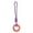 Saffron, variant on Interactive Dog Training Toys Ring for Teeth Cleaning，Durable Rubber Chew Ring for Puppy Teething Relief，Tug of War and Fetch Toys for Small Medium Large Dogs，Boredom Relief，Multicolor