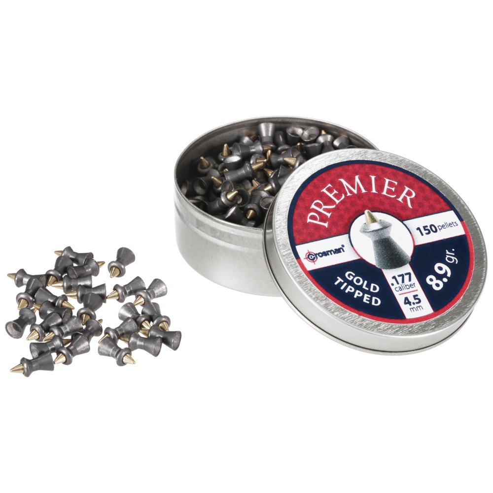 Crosman .177 Pellet GTP77 Ammunition Gold Tipped 8.9 Grain, 150 Count