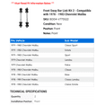 thumbnail image 2 of Front Sway Bar Link Kit 2 - Compatible with 1978 - 1983 Chevrolet Malibu - Autopart Premium, 2 of 2