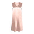 thumbnail image 5 of Sakmal Moo Moos for Women Nightgown Silky Sleeveless Satin Sleep Tank Cute V-Neck Solid Womens Nightgown L, 5 of 5