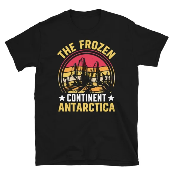 The Frozen Continent Antarctica South Pole Expedition Travel Unisex T-Shirt E00112, up to size 5XL