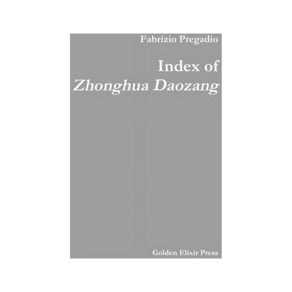 Index of Zhonghua Daozang, (Paperback)