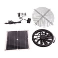 thumbnail image 3 of Kit De Ventilateur De Panneau Solaire, Kit De Ventilateur D'extraction Solaire 18 V 12 W, Ventilateur De Refroidissement De Panneau Solaire Rond Sans Balais DC étante Pour Atelier,Maison Animau, 3 of 8