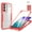 Red, variant on For Samsung Galaxy S25 FE Case Compatible with MagSafe, Built-in Screen Protector [Support Fingerprint ID & Wireless Charger] Full-Body Slim Style Clear Soft Magnetic Phone Case,Purple