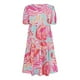 thumbnail image 4 of Vestido de Manga Corta para las Mujeres Moda Vestido de Cuello Redondo de Impresión Casual, Vestido de Verano Ligero, 4 of 5