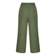 thumbnail image 5 of ICHUANYI Clearance Women's Cotton Linen Loose Pants Button Elastic Waist Casual Straight Tube Pants Capris(Army Green, XXL) ICHUANYI WER2023081109887, 5 of 6