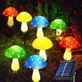 thumbnail image 1 of Lámpara de hongo para exteriores, lámpara de hongo LED solar, decoración impermeable para patio, jardín, cabezal de borde redondo, 1 of 6