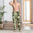 thumbnail image 2 of Gaeub Hawaii Palms Print Mens Pajama Pants,Lounge Pants With Pockets And Drawstring-Medium, 2 of 6