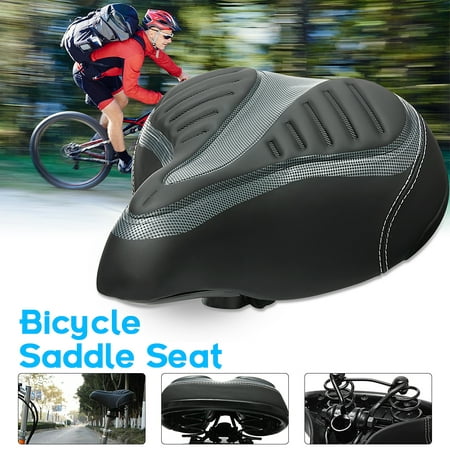 Cycling Bike Seat Wide Big Bum Saddle Seat Mountain Bike Bicycle Comfortable & Soft Cushion Pad